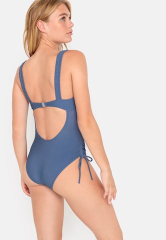 LSCN by LASCANABustier Jednodijelni kupaći kostim 'Gina' - plava boja