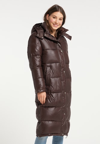 MYMO Χειμερινό παλτό σε καφέ: μπροστά