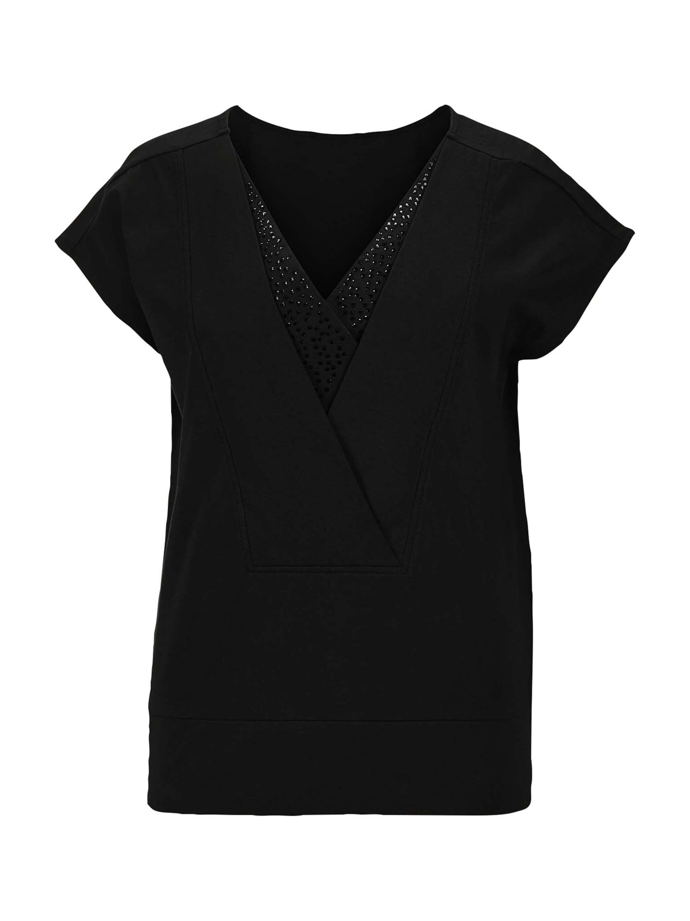 T-shirt MADELEINE en noir : devant