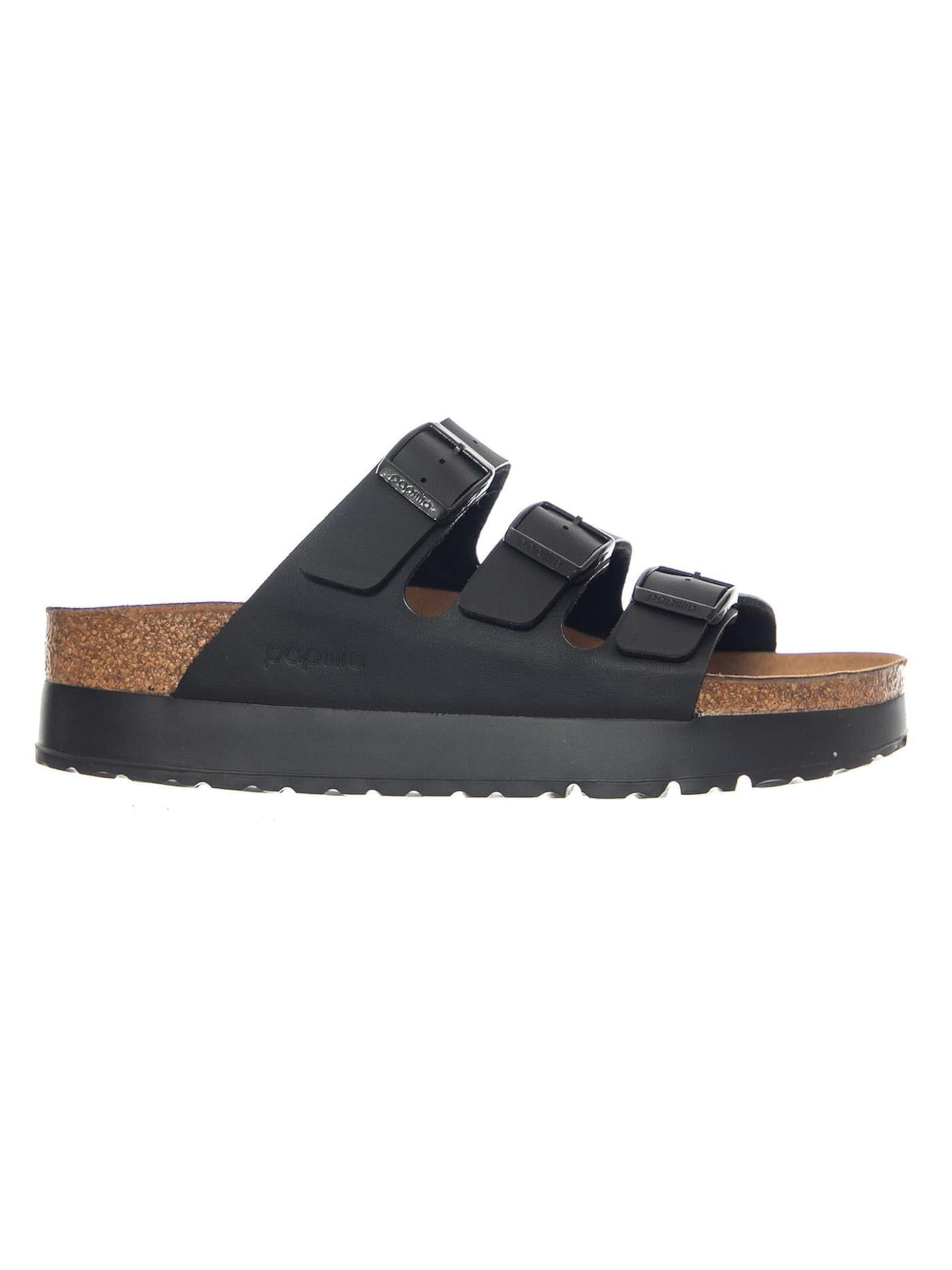 BIRKENSTOCK Sandały 'Florida III Platform Vegan Birko Flor Narrow Fit Black' w rozmiarze 36 w kolorze czarnym, Podgląd produktu