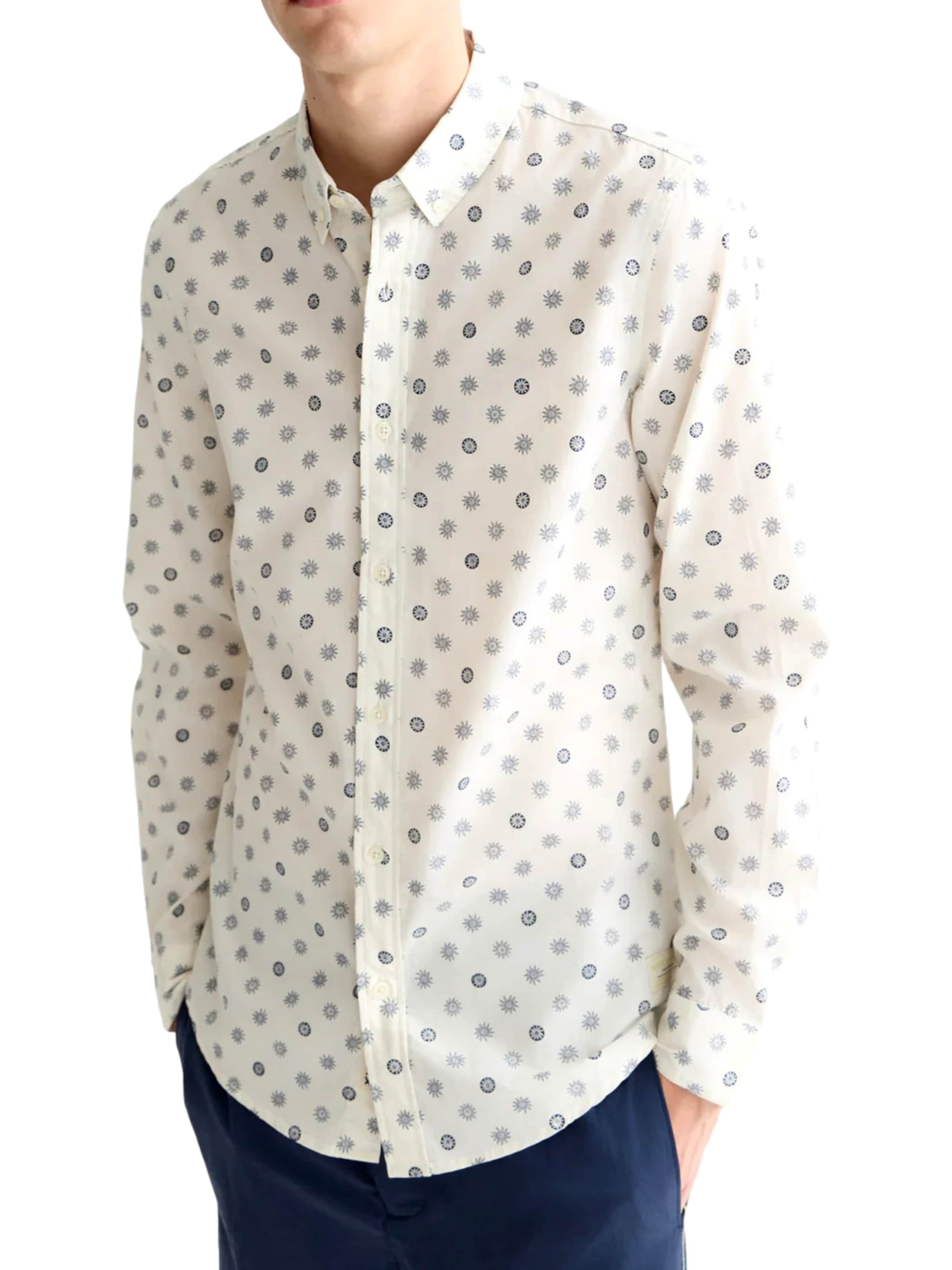 SCOTCH & SODA Slim Fit Hemd in Beige