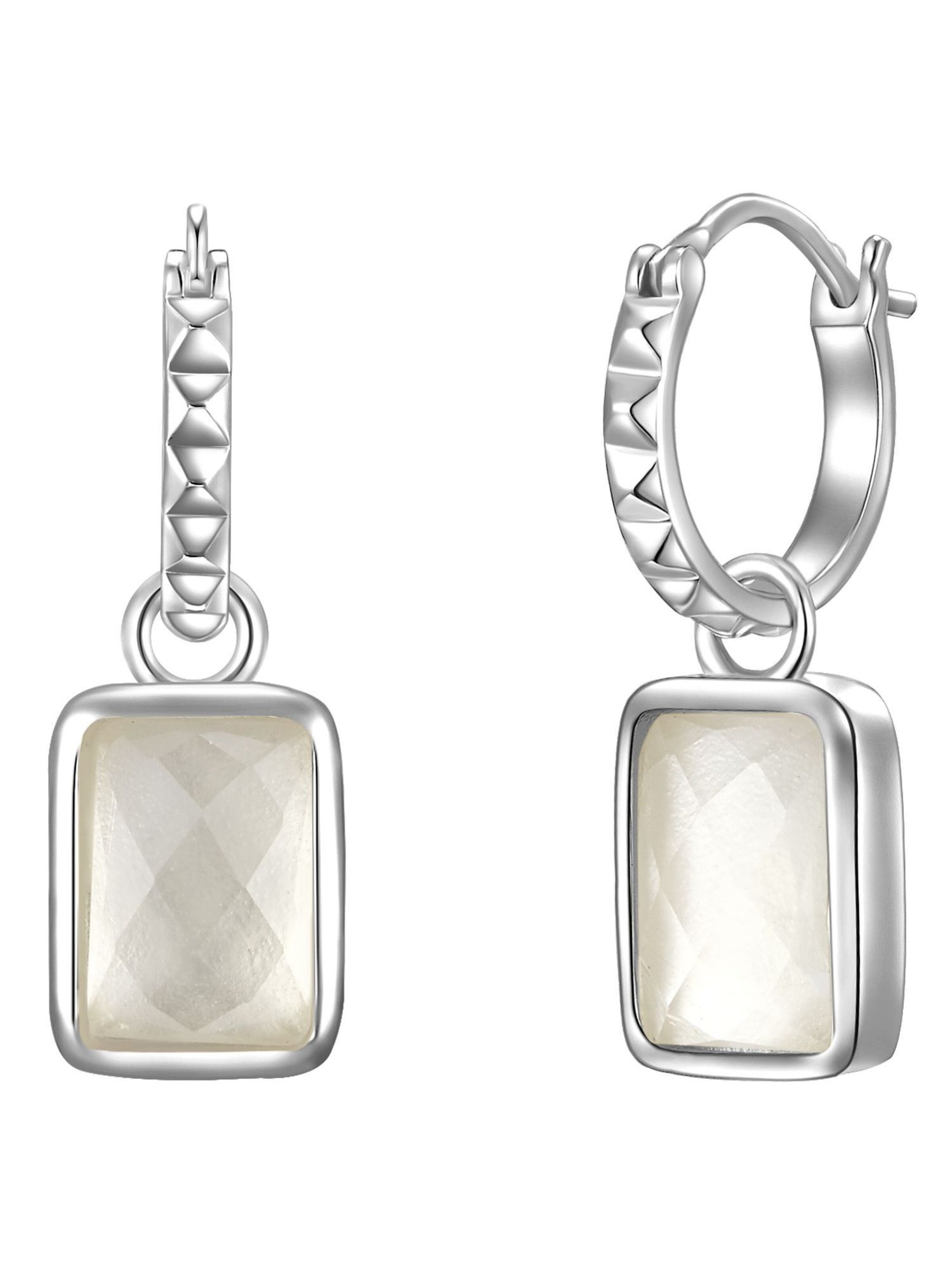 Boucles d'oreilles Glanzstücke München en argent : devant