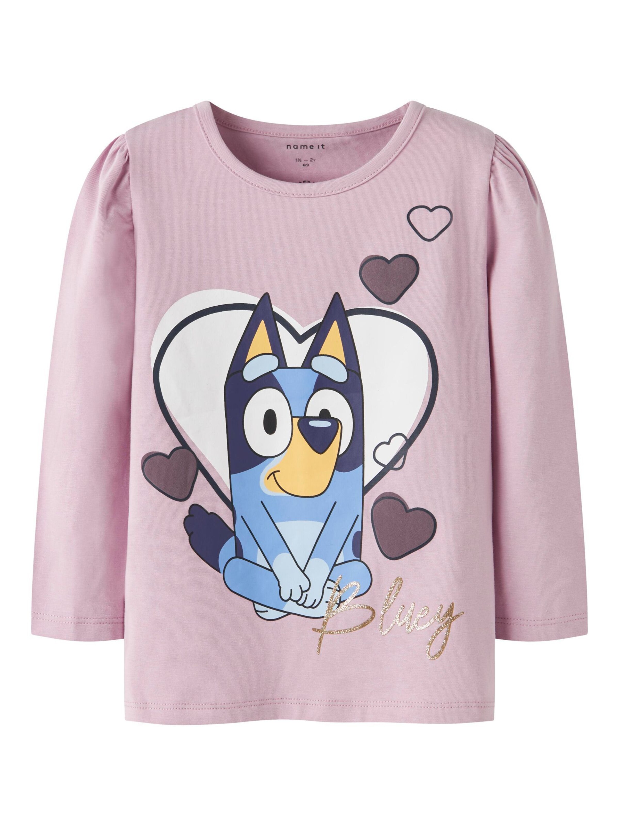 NAME IT Shirt in de kleur Blauw / Lichtroze / Purper / Wit, Productweergave