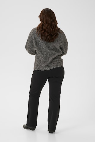 KAFFE CURVE Knit cardigan in Grey