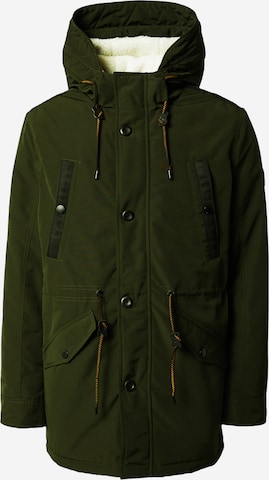 Parka d’hiver 'Callen' INDICODE JEANS en vert : devant