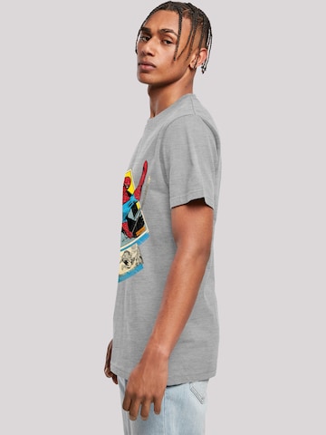 Maglietta 'Marvel Spider-Man Block' di F4NT4STIC in grigio