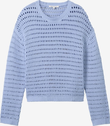 TOM TAILOR DENIM Sweater in Blue: front