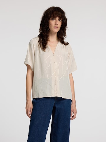 SELECTED Blouse in Beige: front