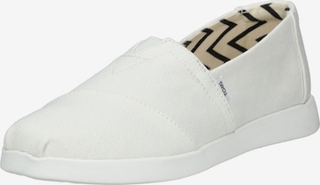 Slipper 'Alpargata Plus' di TOMS in bianco: frontale