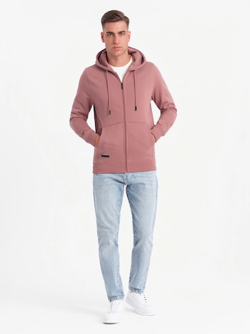 Ombre Sweat jacket in Pink