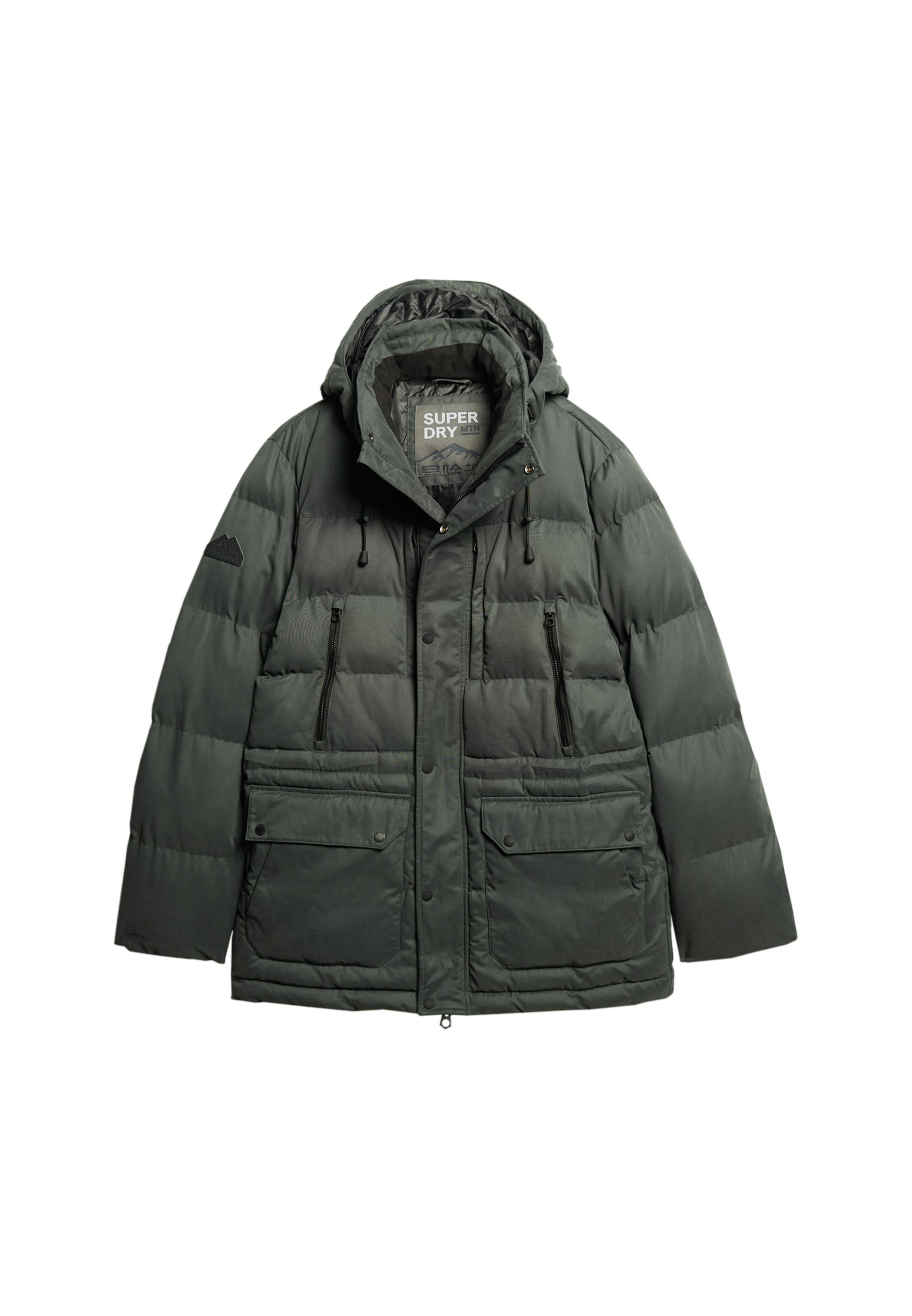 Superdry Winter Jacket in Green: front