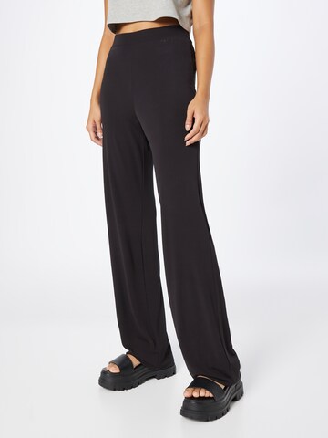 Calvin Klein Wide leg Broek in Zwart: voorkant