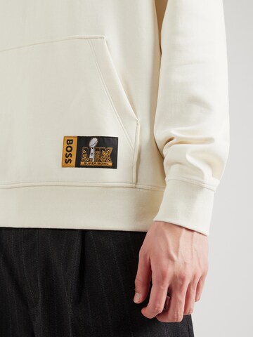 Felpa 'Warner_NFL' di BOSS in bianco