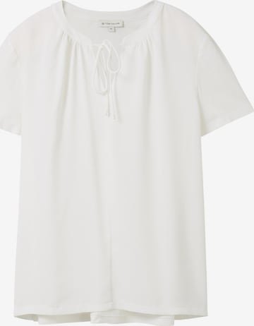 TOM TAILOR - Blusa em branco: frente