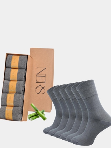 NERS Socks 'KAUMA' in Grey: front