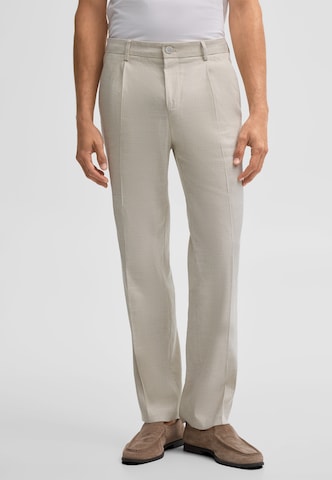 STRELLSON Regular Bügelfaltenhose 'Tomeo' in Beige
