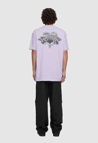T-Shirt 'Dripping Heart' Lost Youth en violet