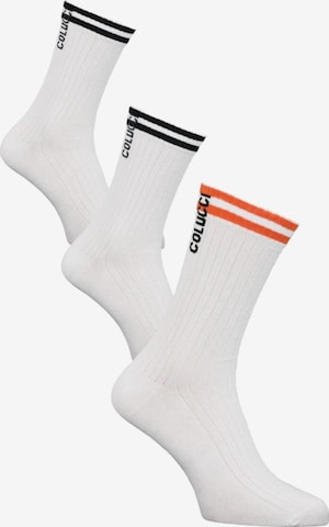 Carlo Colucci Athletic Socks 'Cencherle' in White: front