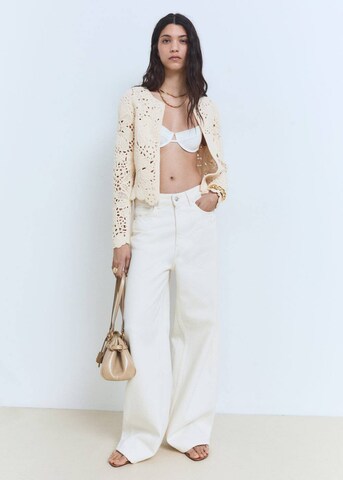 MANGO Strickjacke 'Isabel' in Beige