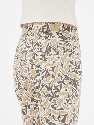 Gardeur Slimfit Broek 'ZURI126' in Beige