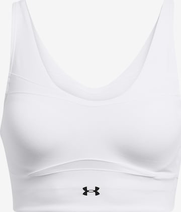 UNDER ARMOUR Bralette Sports Bra in White: front