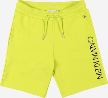 Calvin Klein Jeans - Calças em amarelo: frente