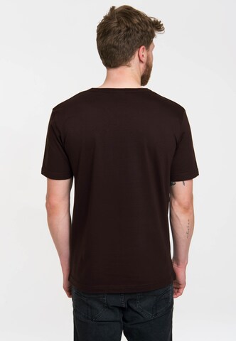 LOGOSHIRT Shirt 'Thor' in Bruin