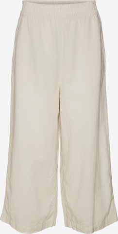 VERO MODA Loose fit Trousers 'LINA' in Beige: front