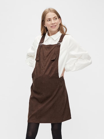 MAMALICIOUS Overall Skirt 'Maci' in Brown: front