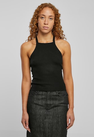 Urban Classics Knitted top in Black: front