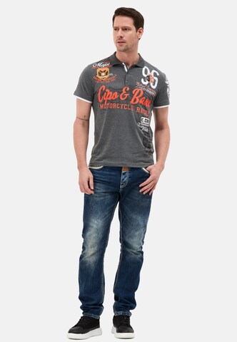 CIPO & BAXX Poloshirt in Grau