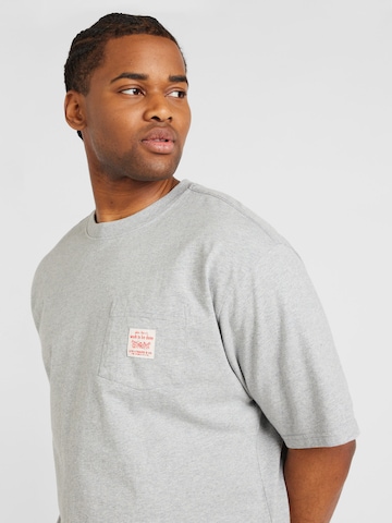 LEVI'S ® Тениска 'SS Workwear Tee' в сиво