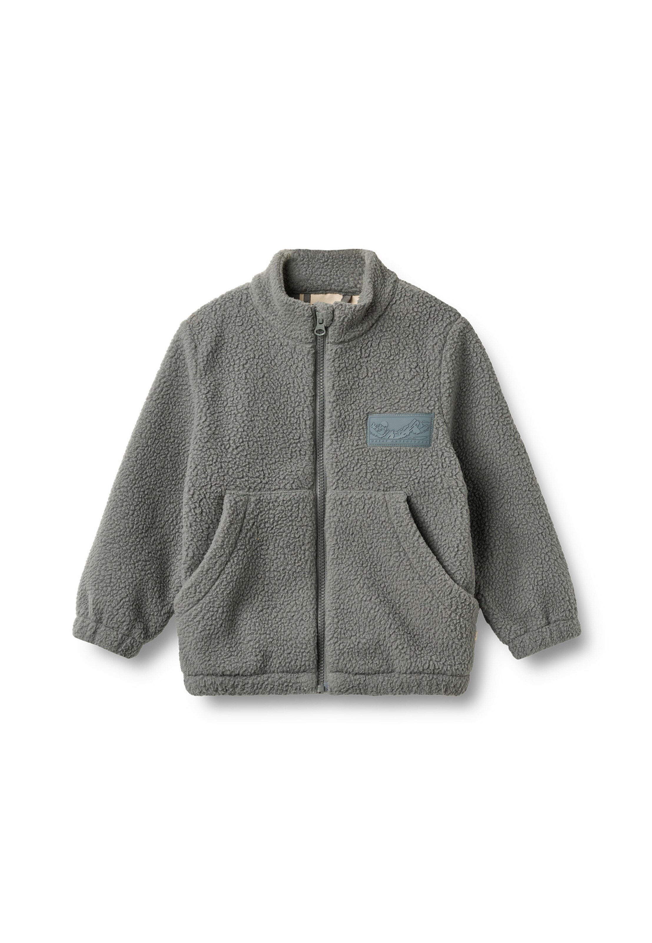WHEAT Fleecejacke in Grau: Vorderseite