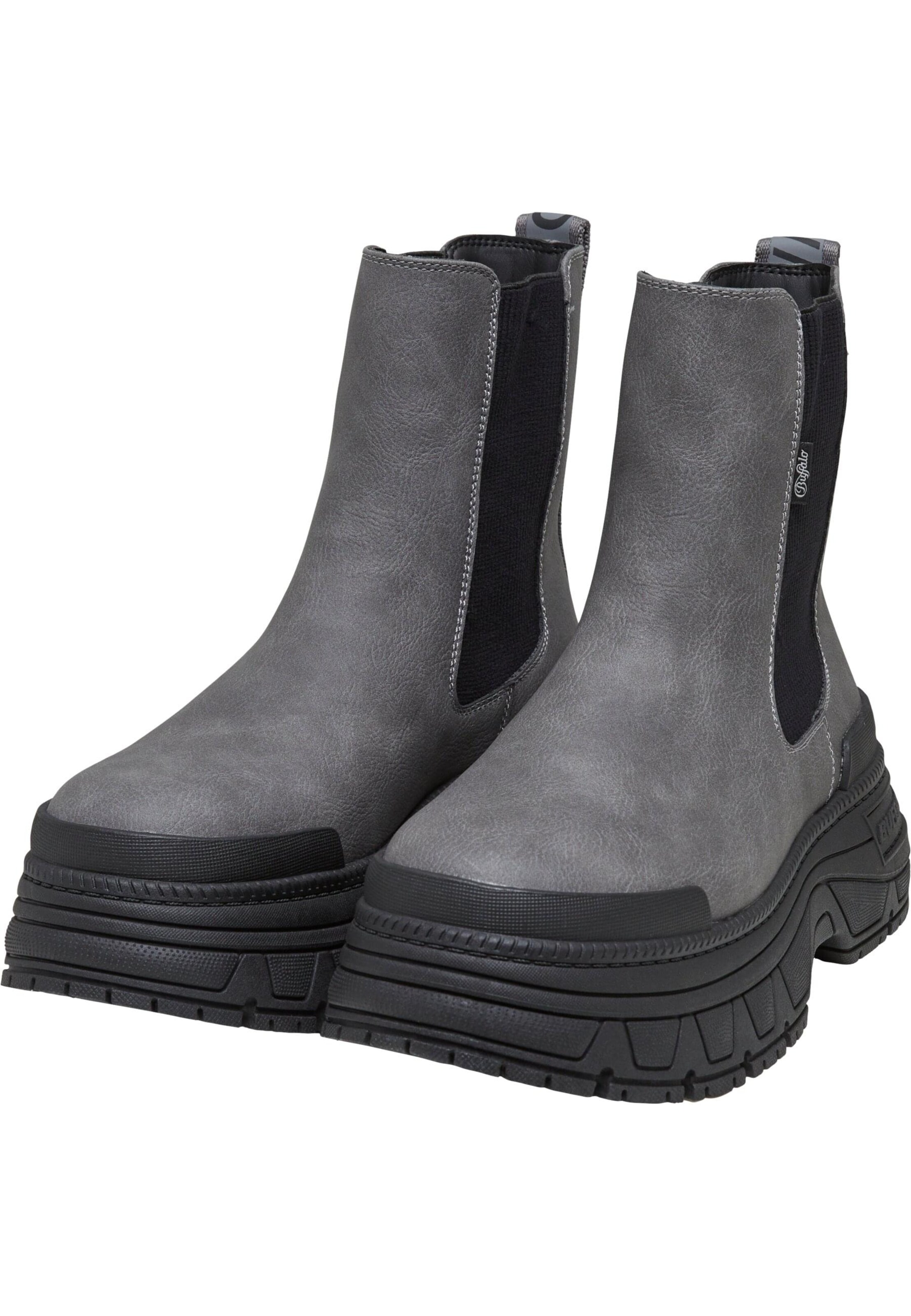 BUFFALOChelsea čizme 'Fusion' - siva boja