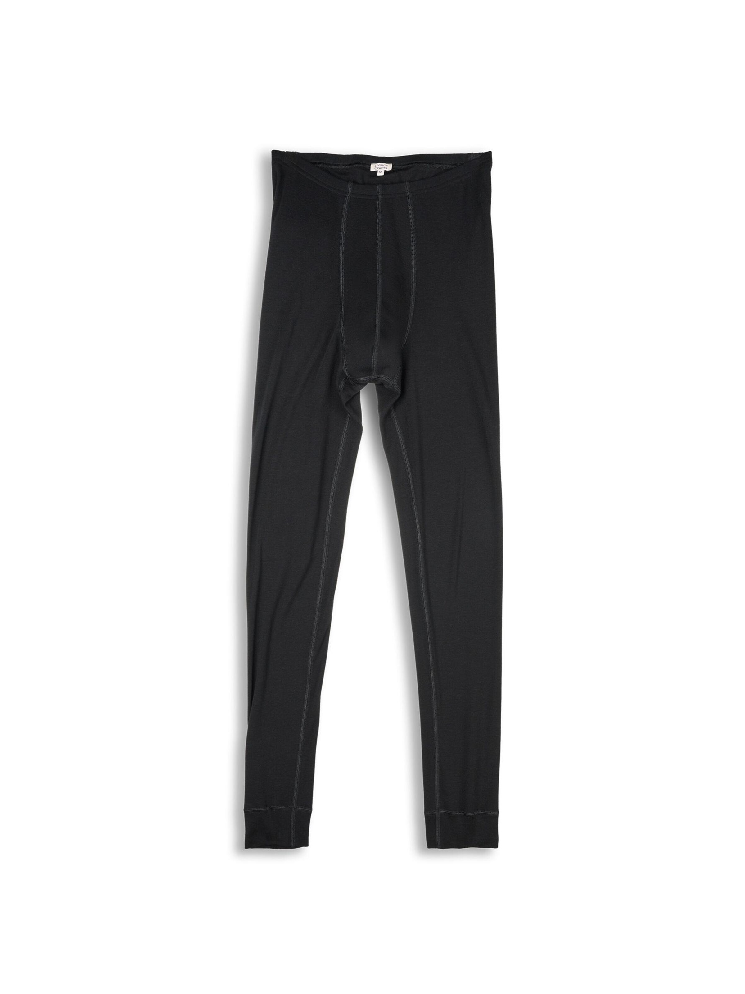 Living Crafts Long Johns 'LINUS' in Black: front