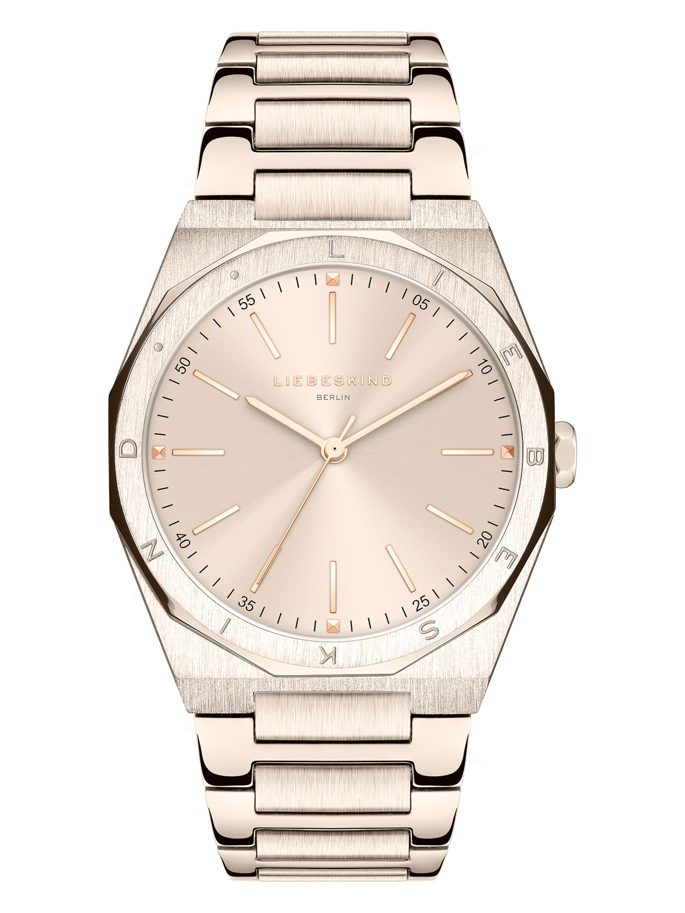 Liebeskind Berlin Zegarek analogowy w kolorze złoty: przód