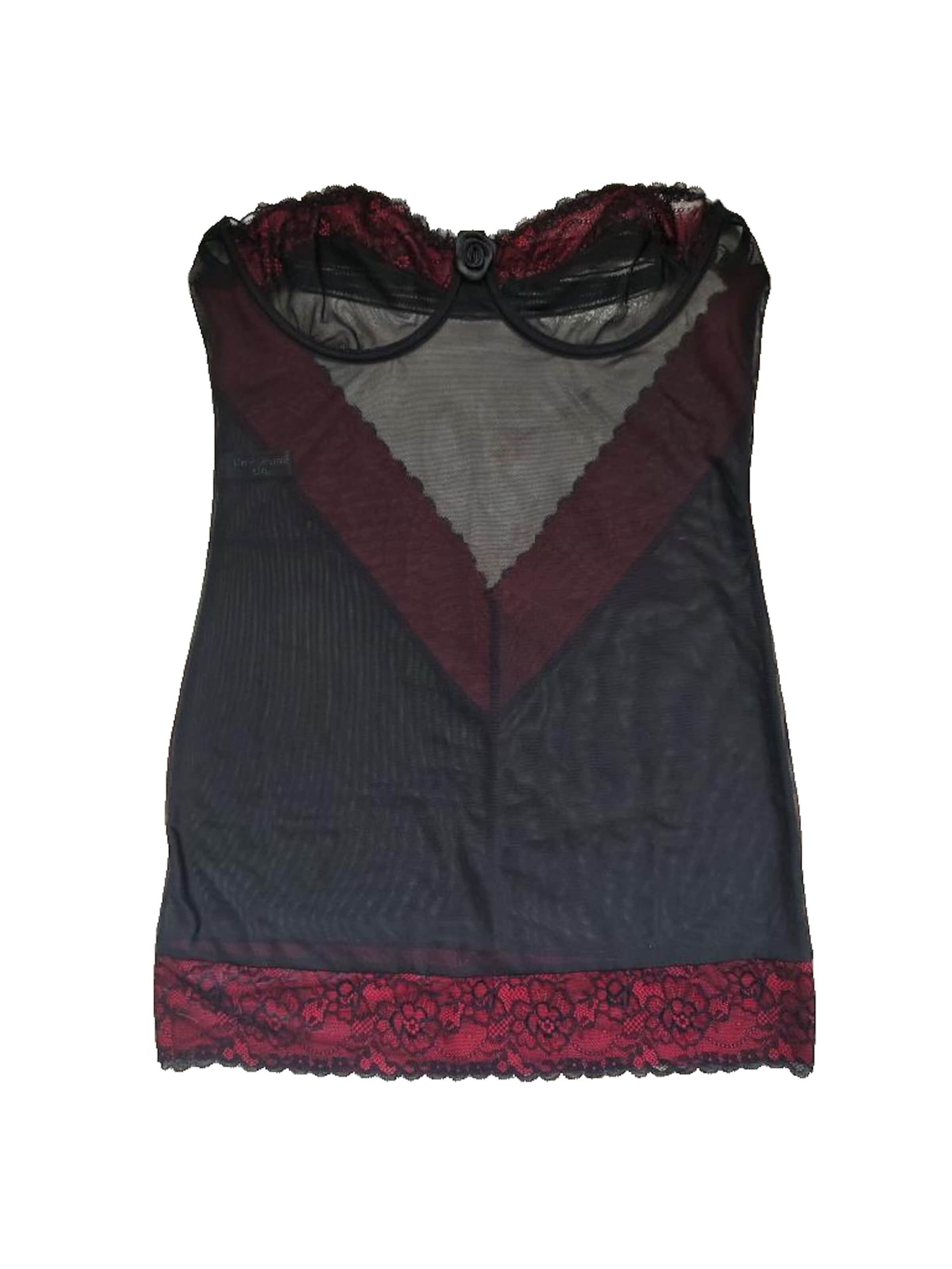 Provocative Negligee in Black: front