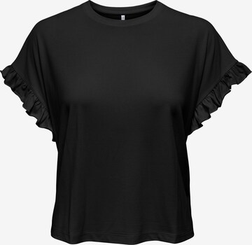 ONLY Тениска 'FREE' в черно: отпред
