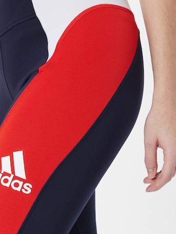 ADIDAS SPORTSWEAR Skinny Workout Pants in Blue