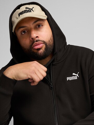 PUMA Athletic Zip-Up Hoodie 'Essentials No. 1' in Black