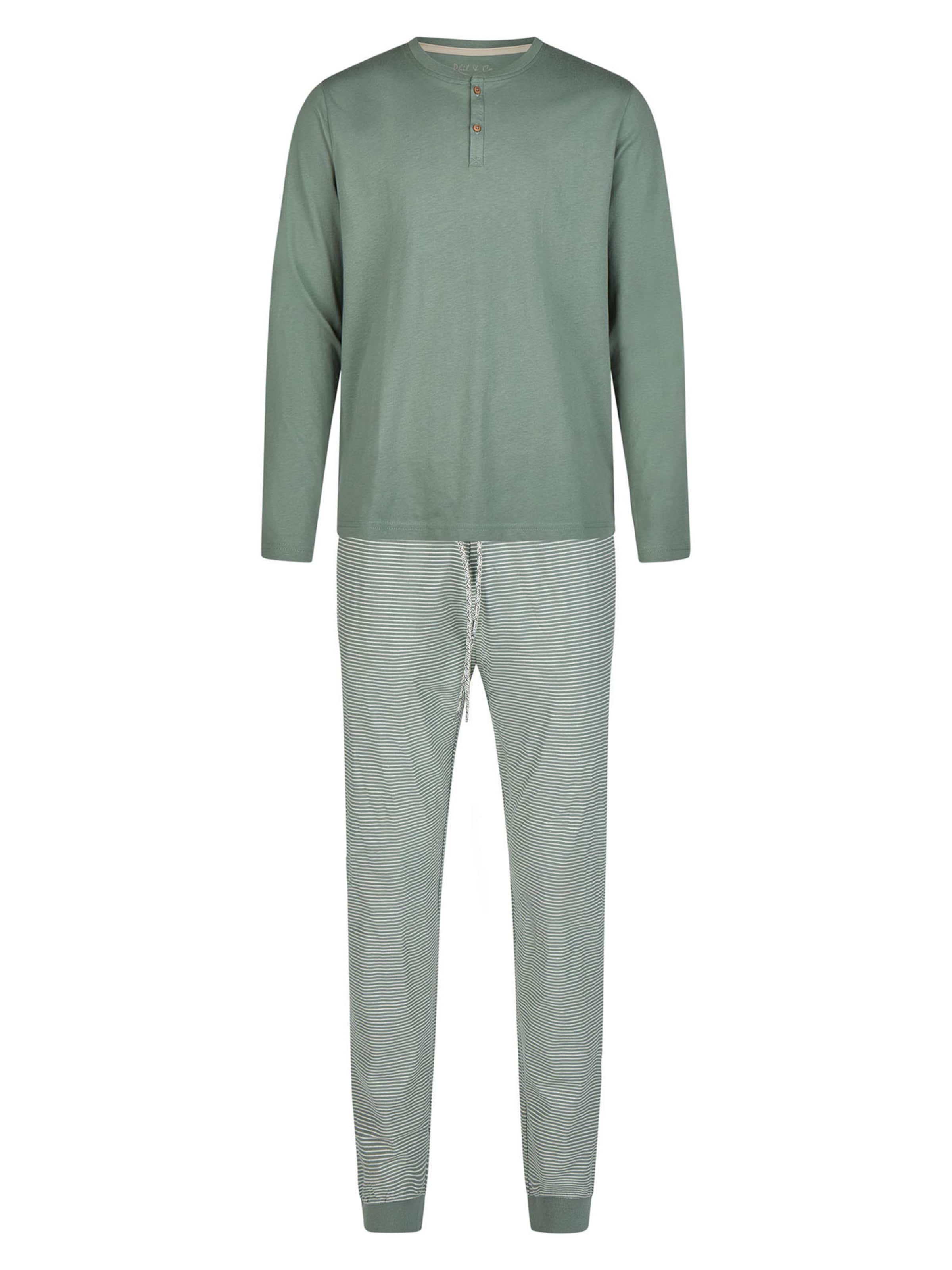 Pyjama long 'Henley' Phil & Co. Berlin en vert : devant