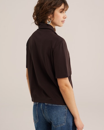 WE Fashion T-Shirt in Braun