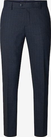 Coupe slim Pantalon à plis 'SLMNEIL' SELECTED en bleu : devant