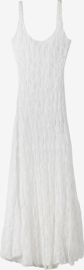 Bershka Robe en blanc, Vue avec produit