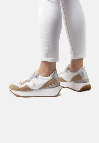 U.S. POLO ASSN. Sneakers laag 'Bayle' in Wit