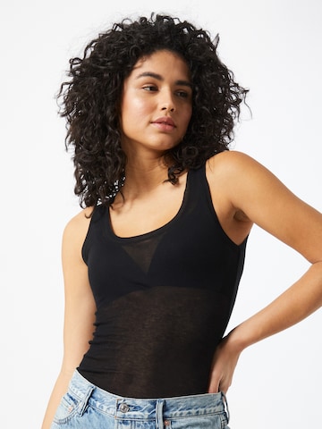 AMERICAN VINTAGE Top 'Massachusetts' in Black: front