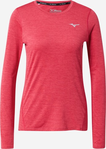 MIZUNO Performance Shirt 'Impulse Core' in Red: front
