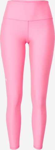 Pantalon de sport UNDER ARMOUR en rose : devant