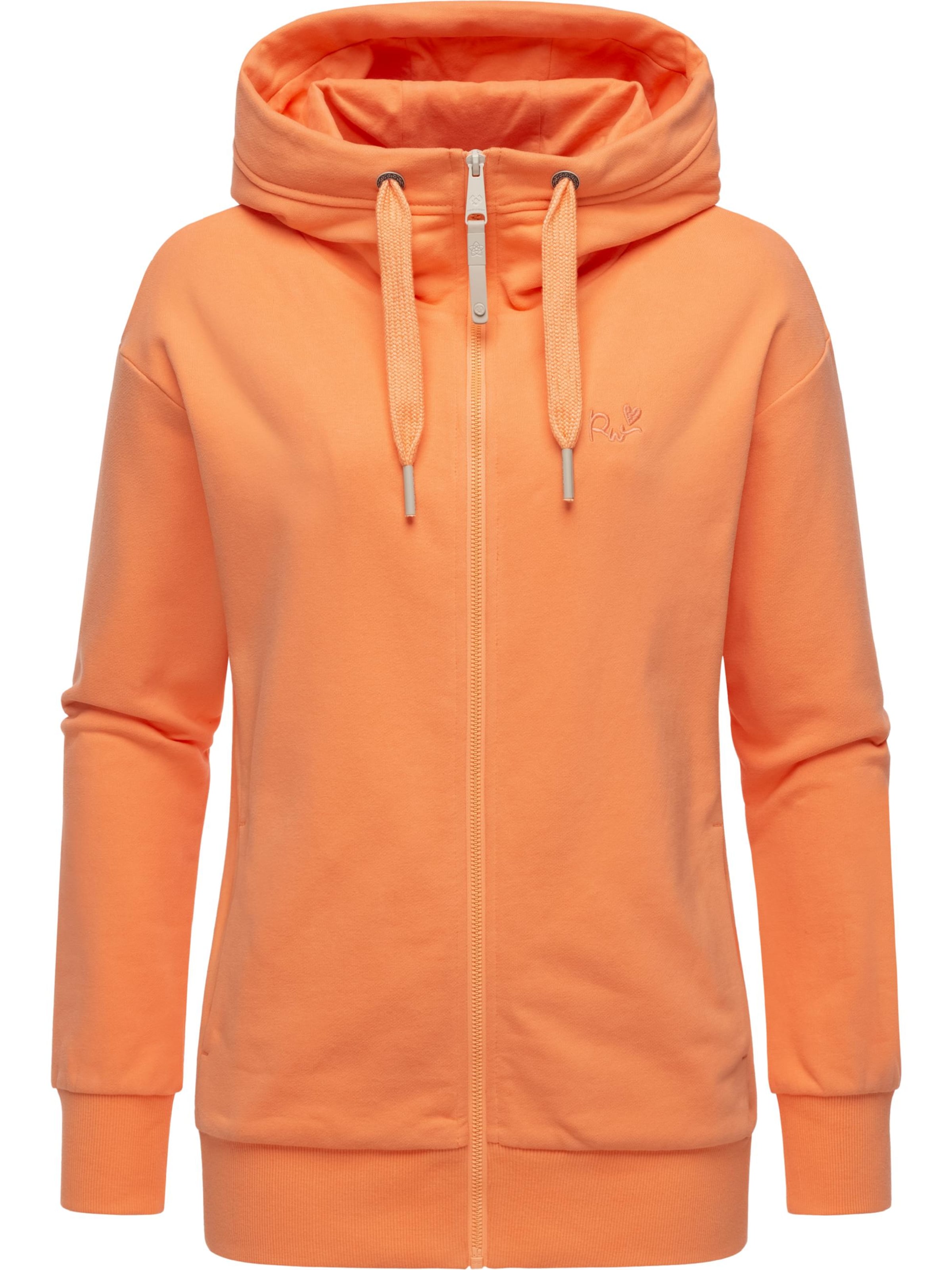 Ragwear Sweat jacket 'Yodis' in Orange: front