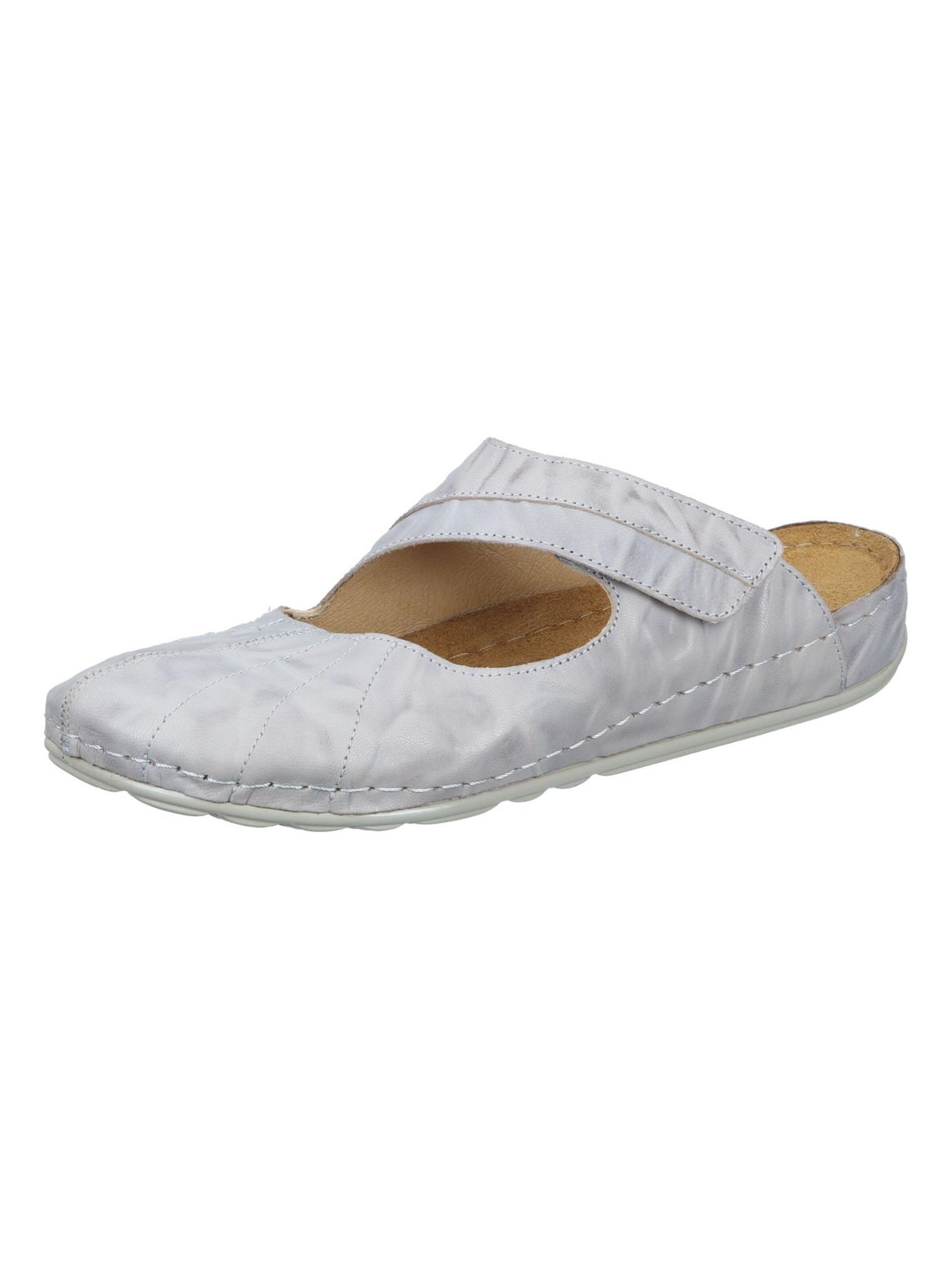 DR. BRINKMANN Pantolette 'SAGUNT'‌‌‌‌ in Grau: Vorderseite